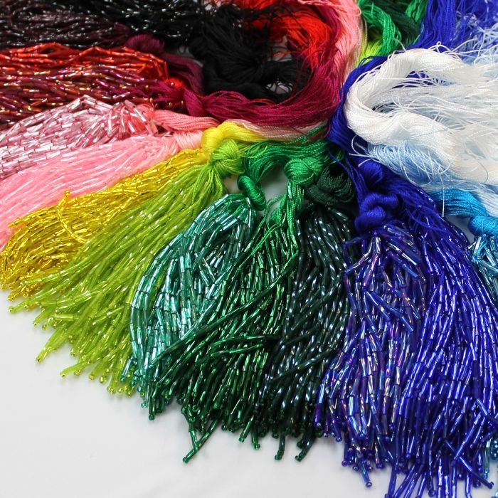 BUGLE BEAD DROPPERS BUNCH