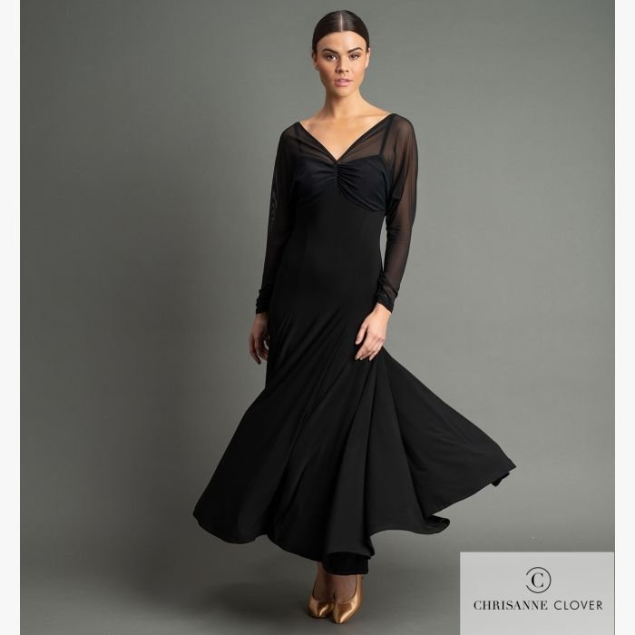Black ballroom dress store