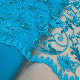 ARIANE EMBROIDERED SEQUIN NET