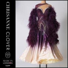 Chrisanne Dancewear ダンス衣装 サイズ8 ラベンダー Custom
