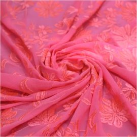 BOTANIC EMBROIDERY ON STR NET