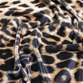 ANIMAL PRINT ON STRETCH VELVET