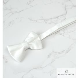 White Tulle Collar With Ribbon Tie: Women's Luxury Accessories