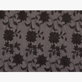 BOTANIC EMBROIDERY ON STR NET