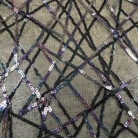 HARLEQUIN SEQUIN ON TULLE