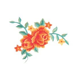 NEVE EMBROIDERED FLOWER MOTIF