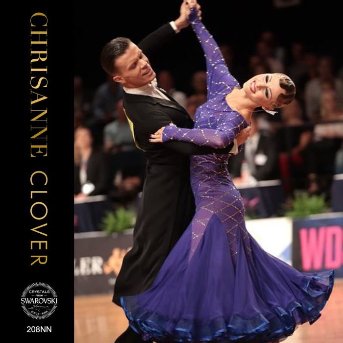 Chrisanne Dancewear ダンス衣装 サイズ8 ラベンダー ラテン ダンス