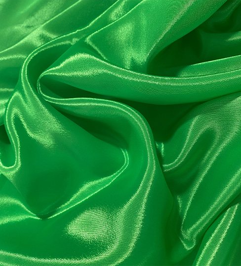 Hot Green Pearl Chiffon