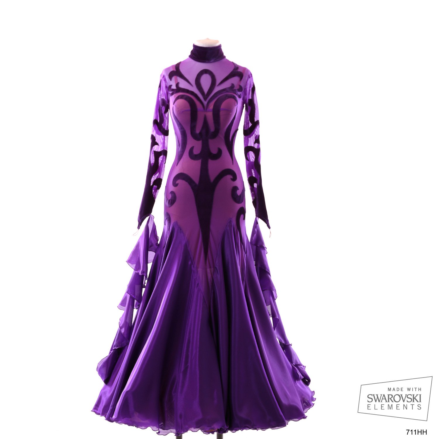 美品 社交ダンス衣装】ブラウン TANIA KEHLET chrisanne