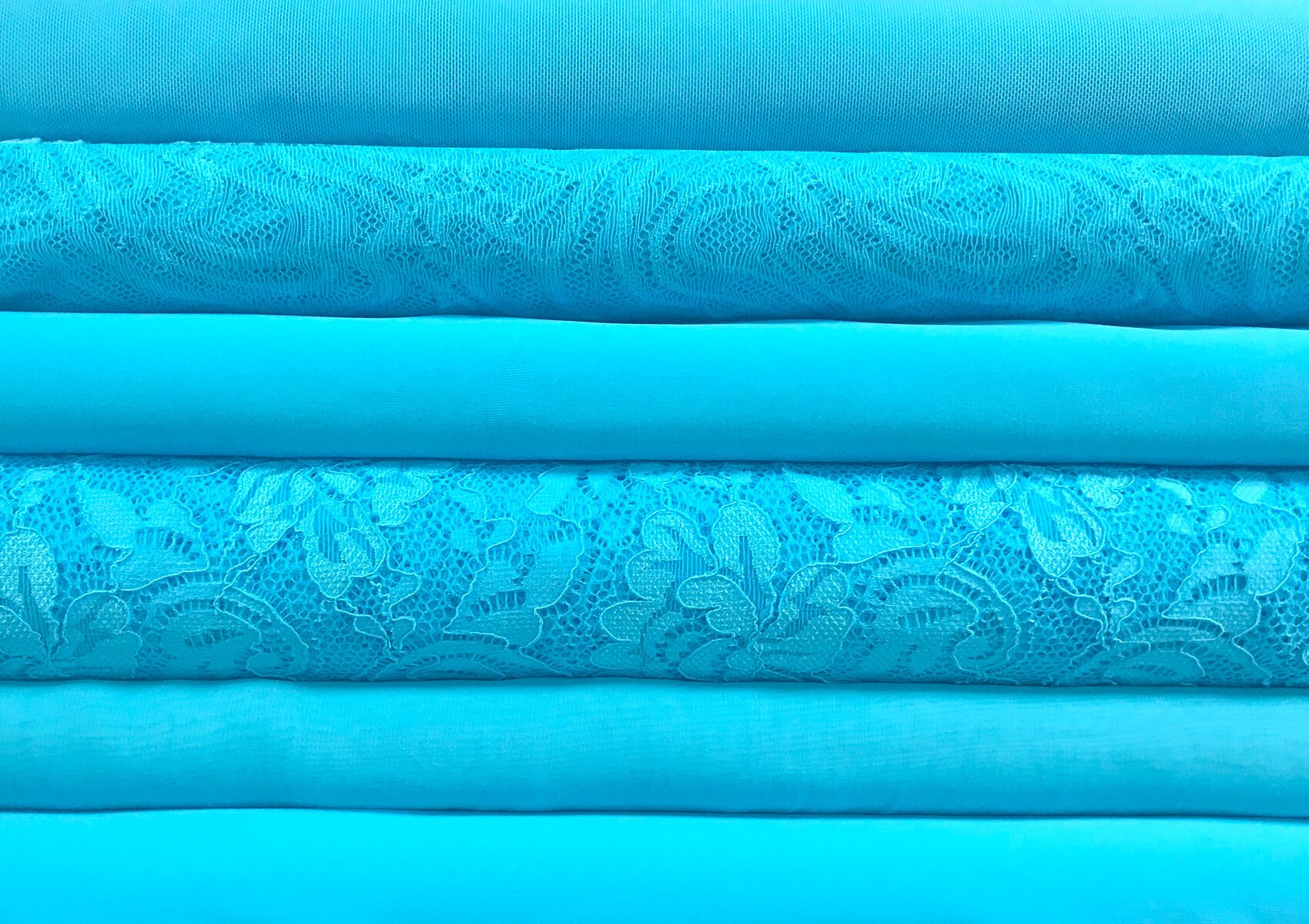 blue paradise colour couture fabric