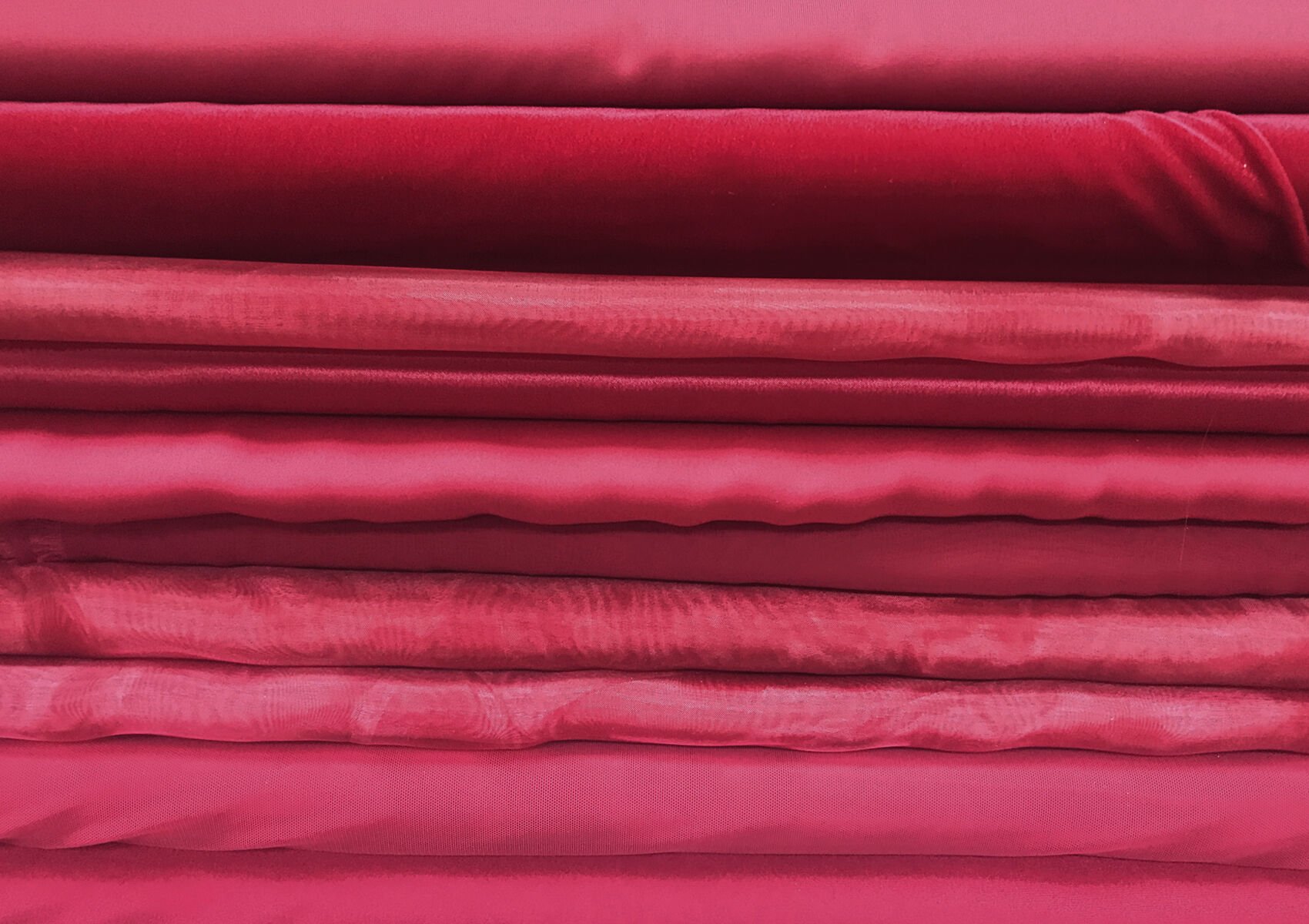 Cherry colour couture fabric