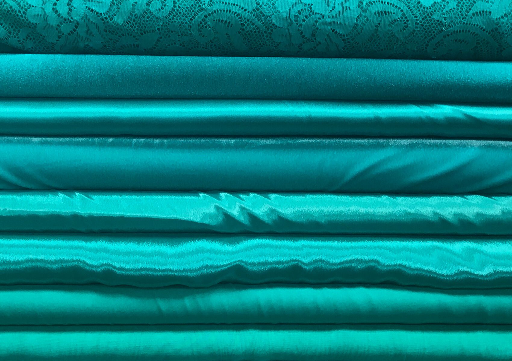 jade blue colour couture fabric