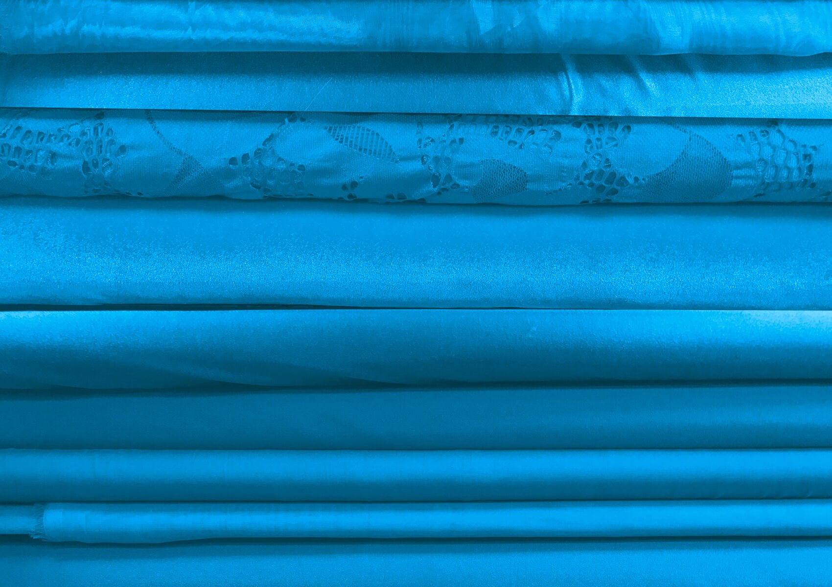 turquoise colour couture fabric